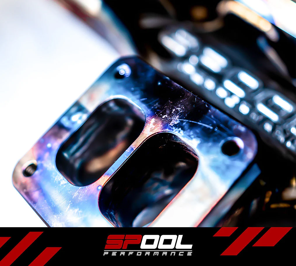 Spool Performance Billet Manifold A90 Supra 2 Port Top Mount Turbocharger Kit - Image 17